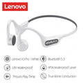 Lenovo-Intra-auricular- Condução Óssea -Fone de Ouvido-X3 Pro Bluetooth Hifi gancho - sem fio com microfone - à prova d'água