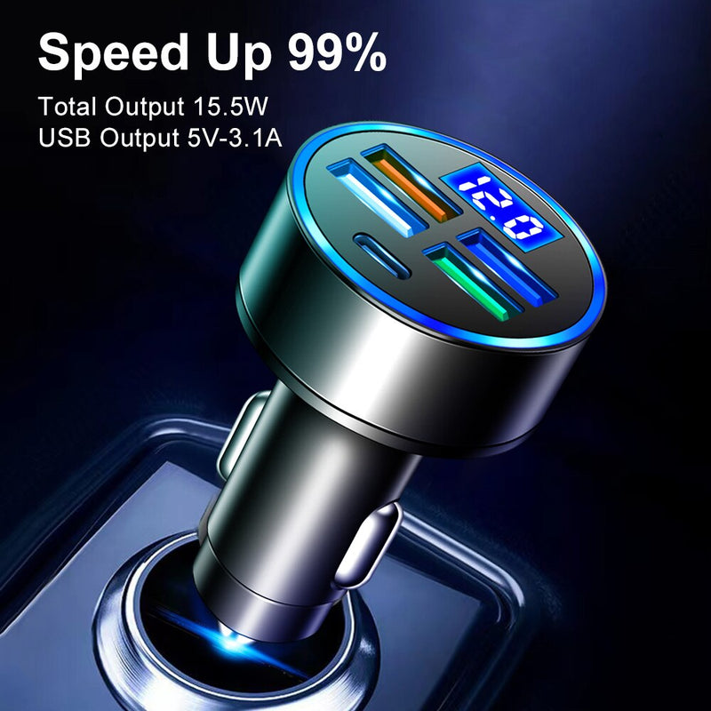 Carregador de Carro Olaf QC3.0 USB - Carregamento Rápido para iPhone,Xiaomi,Samsung,Motorola,LG e qualquer aparelho que tenha carregamento turbo.🔥 Aproveite a velocidade incrível do carregamento rápido QC3.0 no seu carro!